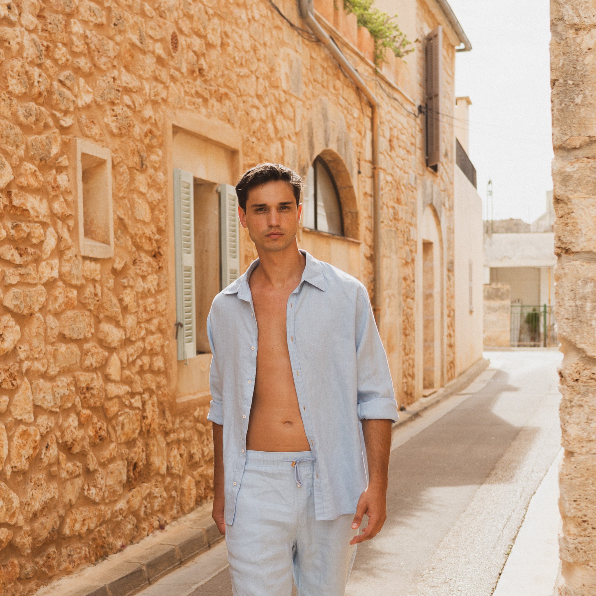 Linen Shirt / Sky Blue