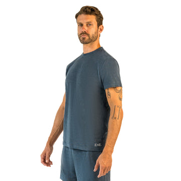 Terry T-shirt / Charcoal Navy