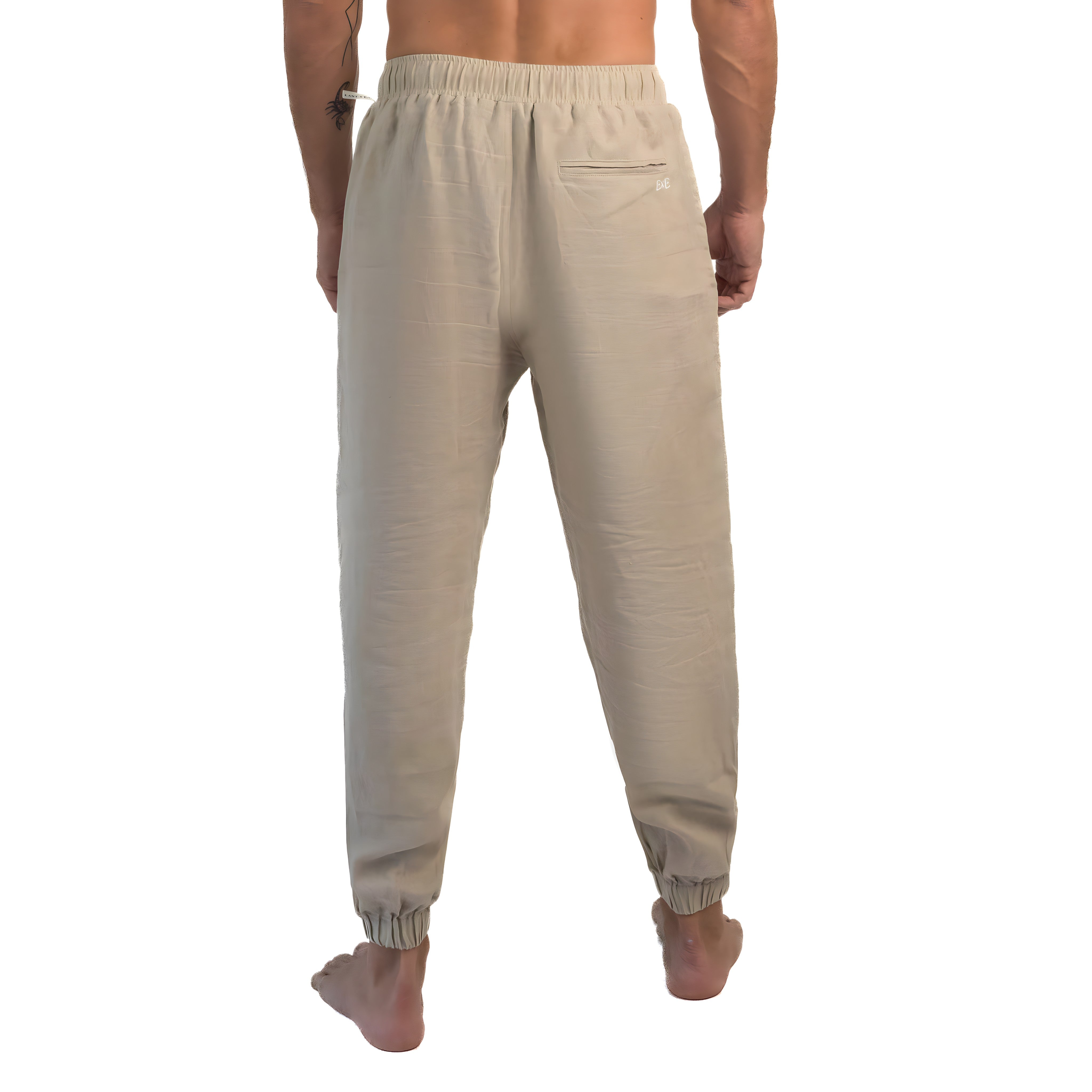 パンツ 90s STRUCTURE 2tuck linen pants Linen pants | Grey | dk stone | Relaxed fit | 30-008023
