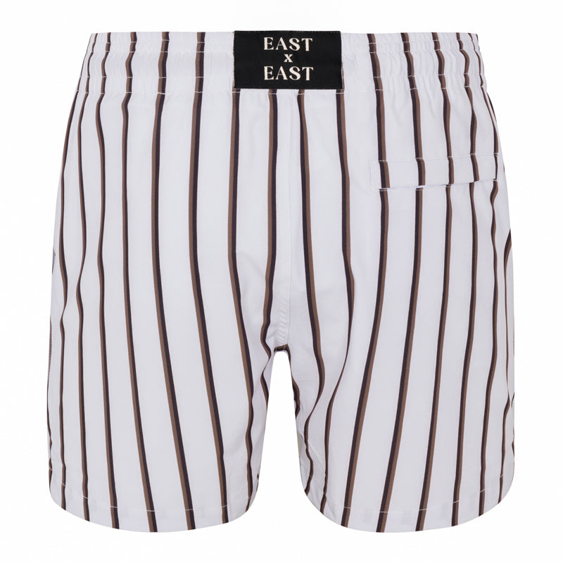 Alfie / Cream + Brown Stripe